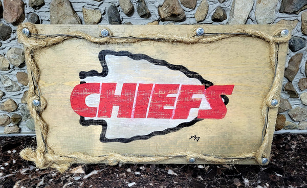 Rustic "Roughened Chiefs" Plaque