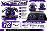 Custom Thundercats Softball Window Decal | Weatherproof DTF