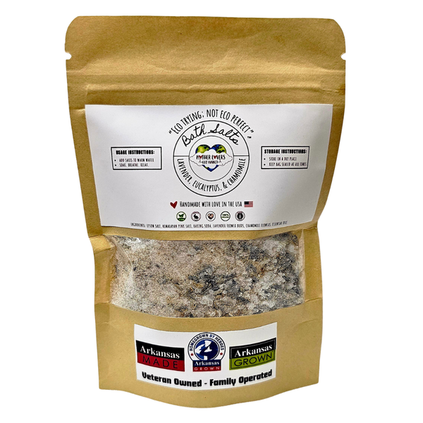 Mother Lovin Bath Salts - 8 oz - Handmade - Vegan - Organic - Zero Waste