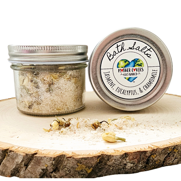 Mother Lovin Bath Salts - 8 oz - Handmade - Vegan - Organic - Zero Waste Mother Lovers Eco Market