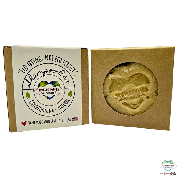Mother Lovin Conditioning Shampoo Bar - 4 oz - Hair & Beard - Vegan - Organic - Handmade - Unisex - Zero Waste Mother Lovers Eco Market
