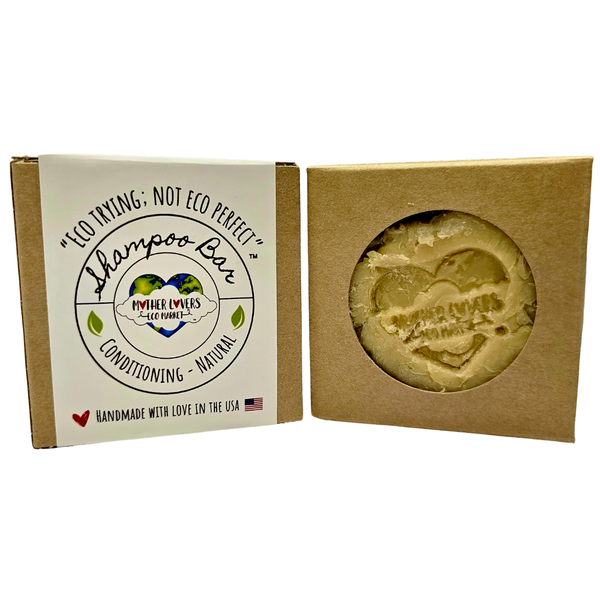 Mother Lovin Conditioning Shampoo Bar - 4 oz - Hair & Beard - Vegan - Organic - Handmade - Unisex - Zero Waste Mother Lovers Eco Market