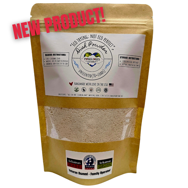 Mother Lovin Dish Powder - Handmade - Organic - Plant Based - Micro Plastic Free - Zero Waste Mother Lovers Eco Market