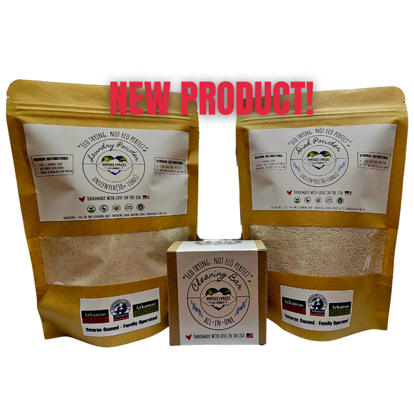 Mother Lovin Home Cleaning Starter Kit - Laundry Powder - Dish Powder - Cleaning Bar - Handmade - Organic - Zero Waste - Micro Plastic Free Mother Lovers Eco Market