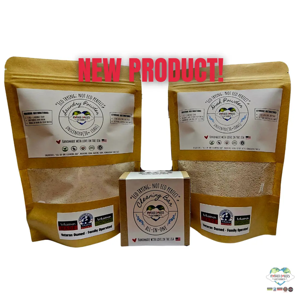 Mother Lovin Home Cleaning Starter Kit - Laundry Powder - Dish Powder - Cleaning Bar - Handmade - Organic - Zero Waste - Micro Plastic Free Mother Lovers Eco Market