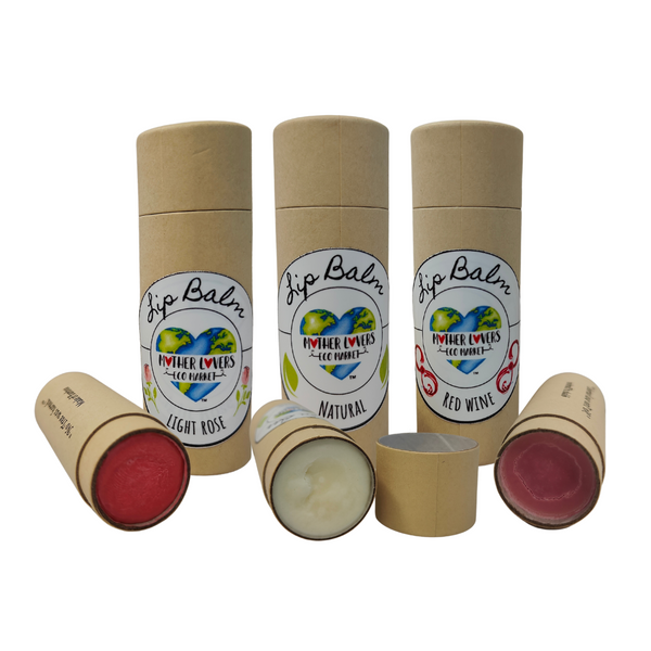 Mother Lovin Lip Balm with Organic Cocoa Butter - Variety Pack - Vegan - Organic Mother Lovers Eco Market