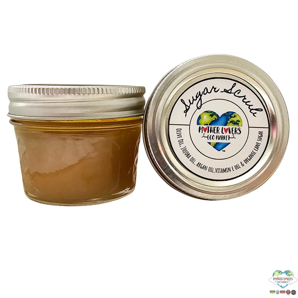 Mother Lovin Sugar Scrub - 8 oz - Handmade - Vegan - Organic - Zero Waste Mother Lovers Eco Market