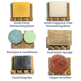 Angled Bamboo Soap Dish