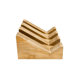 Angled Bamboo Soap Dish
