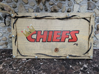 Rustic "Chiefs Kingdom LH" Plaque